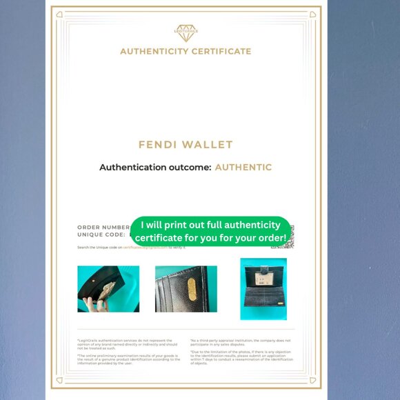 *VINTAGE/RARE* Fendi Wallet with Original Packaging & Authentication - Picture 12 of 12